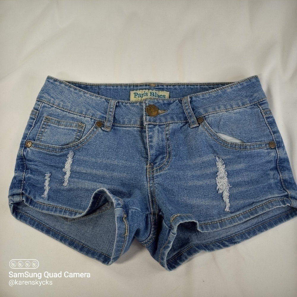 𝅺PARIS Blues Sz 3 Blue Denim Shorts